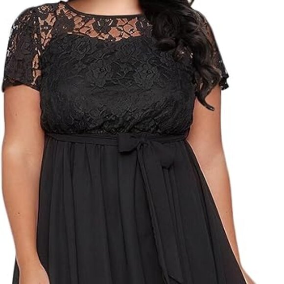 Nemidor Dresses & Skirts - NWOT Nemidor Floral Lace Dress | Black | Plus Size 18